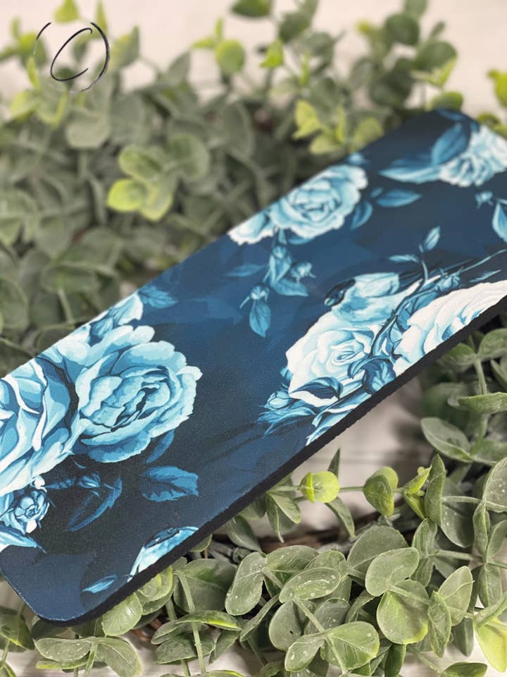 Blue Rose Slap Wrap Can Cooler for wholesale by CMD Wholesale