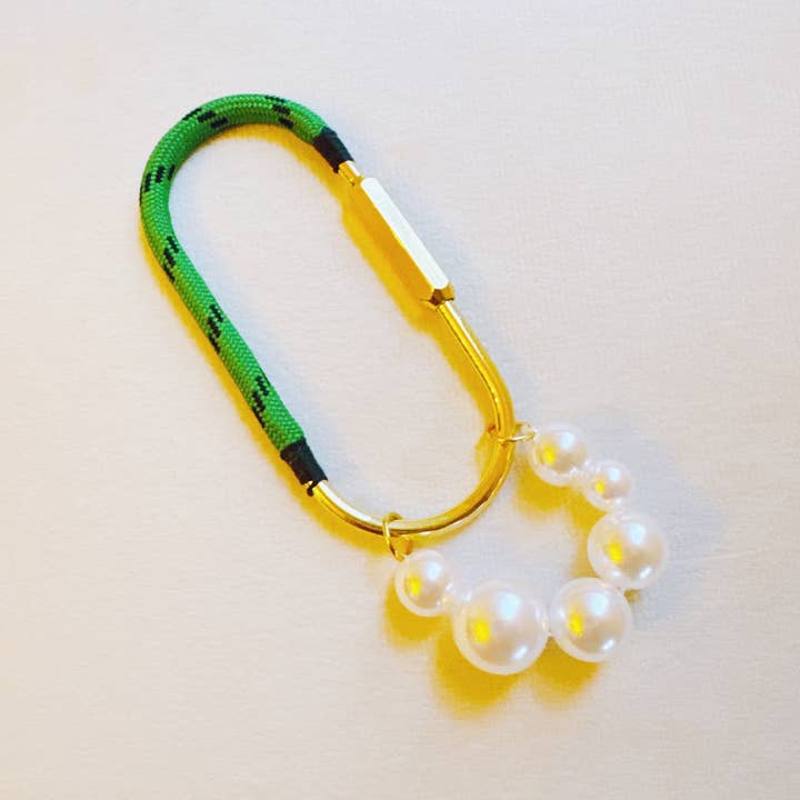 Ellison+Young - Wholesale Purse/Bag Accessory - Women's - Roped And Pearled Shackle Bag Charm