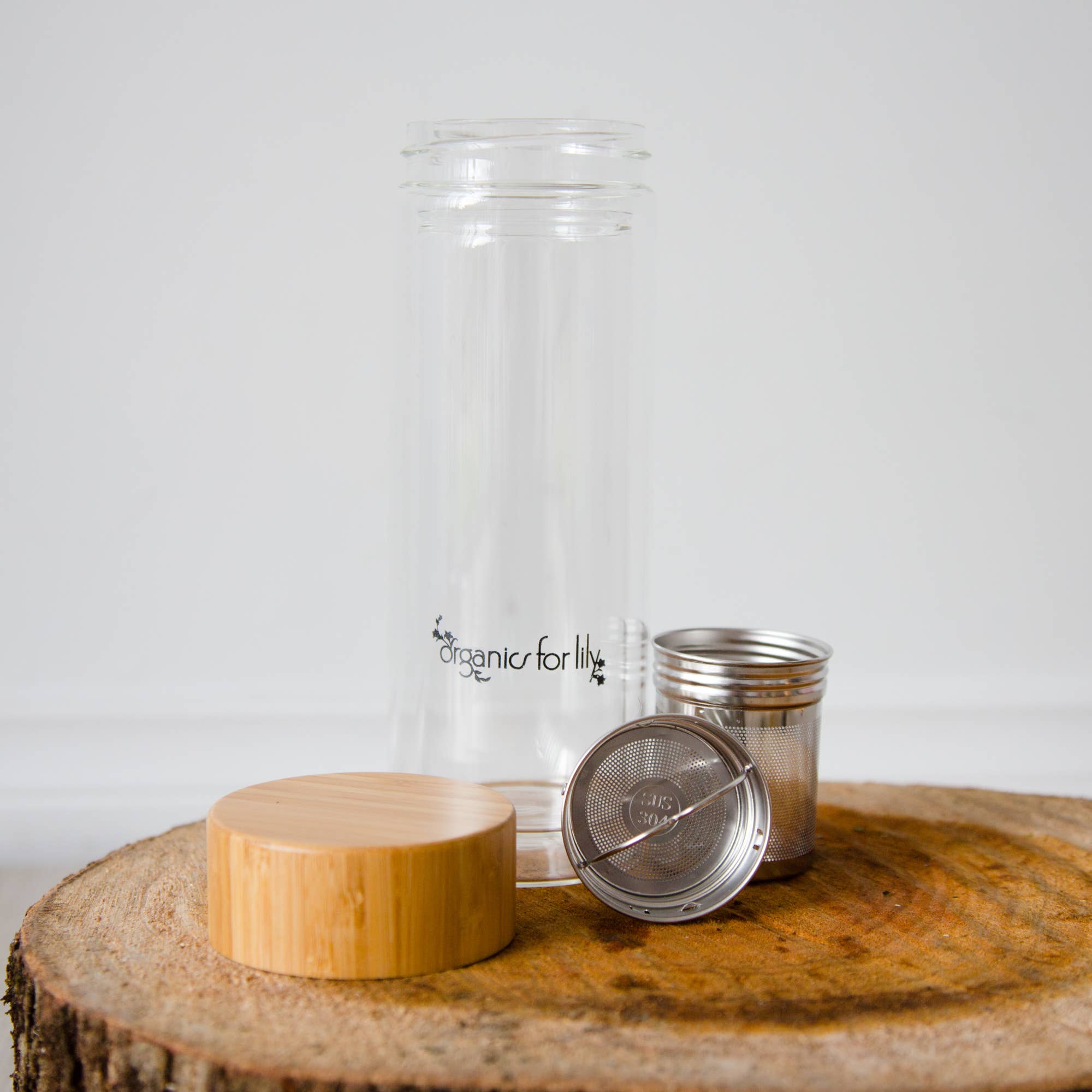 Organics for lily - Wholesale Tea pot - Glass Tea Bottle 400mL1