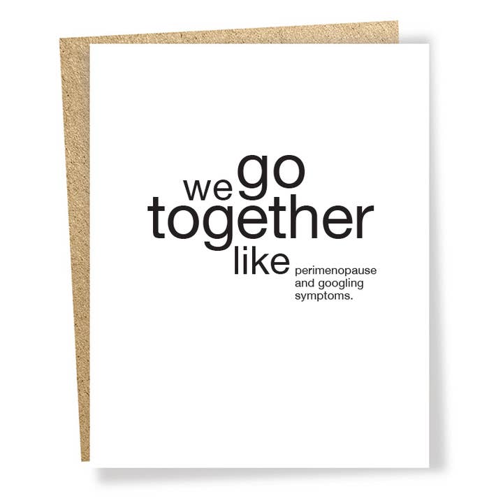 #3307: perimenopause/googling card for wholesale by Sapling Press