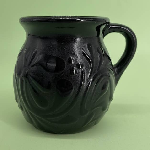 Elegant Black Jarrito Cup for wholesale by Fiesta McAllen LLC