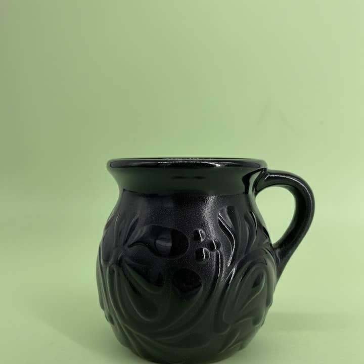 Elegant Black Jarrito Cup for wholesale by Fiesta McAllen LLC