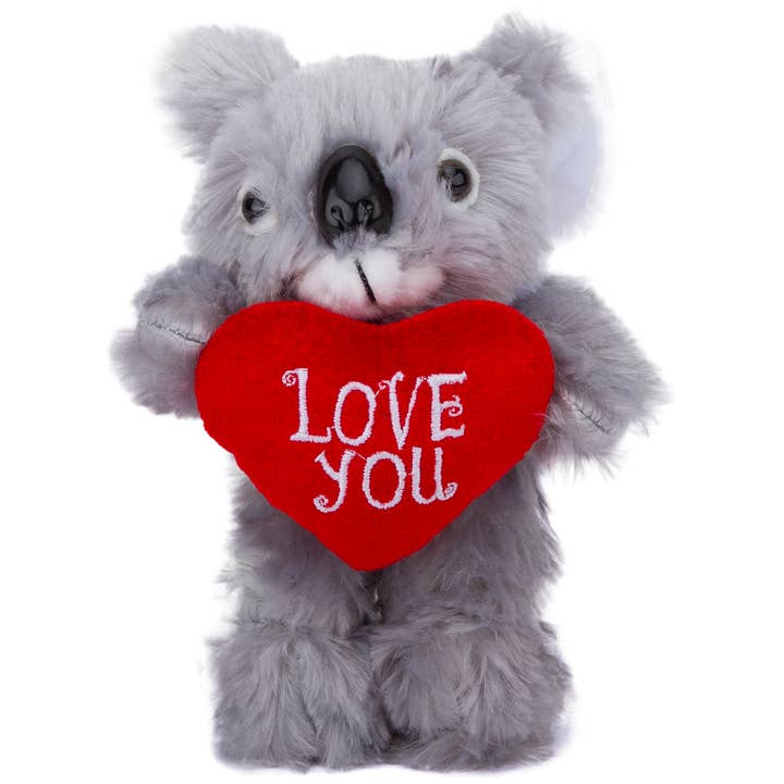 Plushland - Wholesale Stuffed/Plush Toy - Kids & Baby - 8″ Valentine Plush Animals Holding Heart With Love You Note0