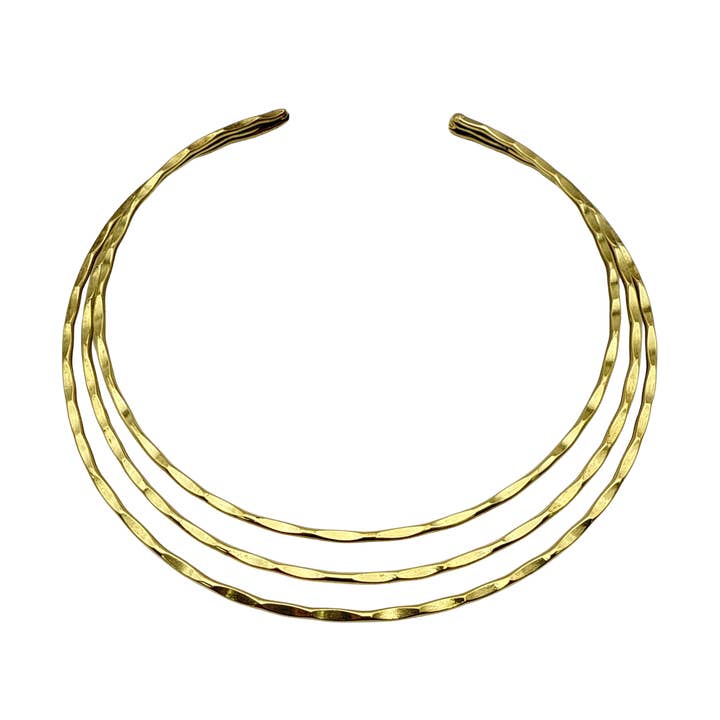 Treasure Jewelry - Wholesale Choker/Collar - Boho Brass Necklace Collar Choker Neckplate6