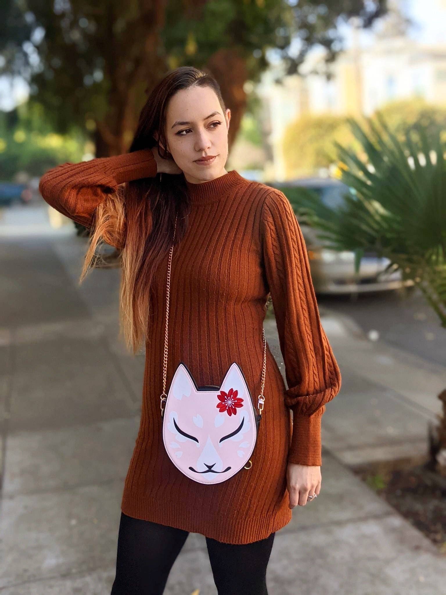 Yoshi Yoshitani LLC - Wholesale Crossbody Bag - Women's - Kitsune Convertible Bag : Pink5