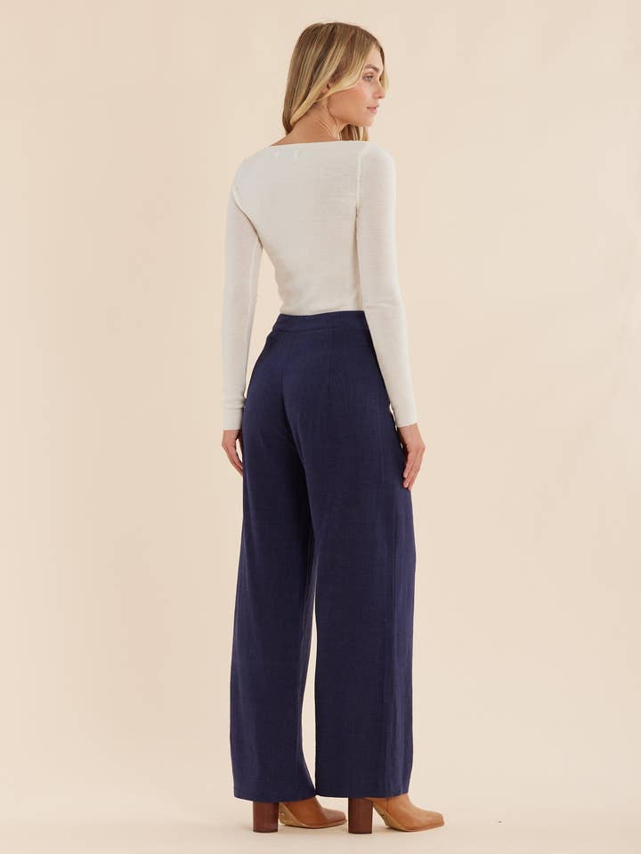 Chelsea Straight Leg Pant - Navy for wholesale on Faire1
