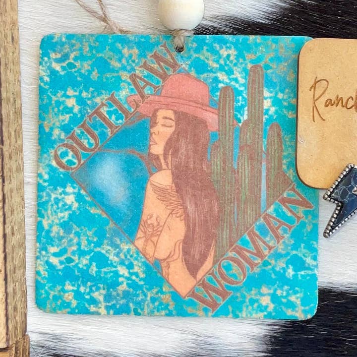 Outlaw Woman Vintage Western Freshie para venta al por mayor de Ranchy Roan Boutique