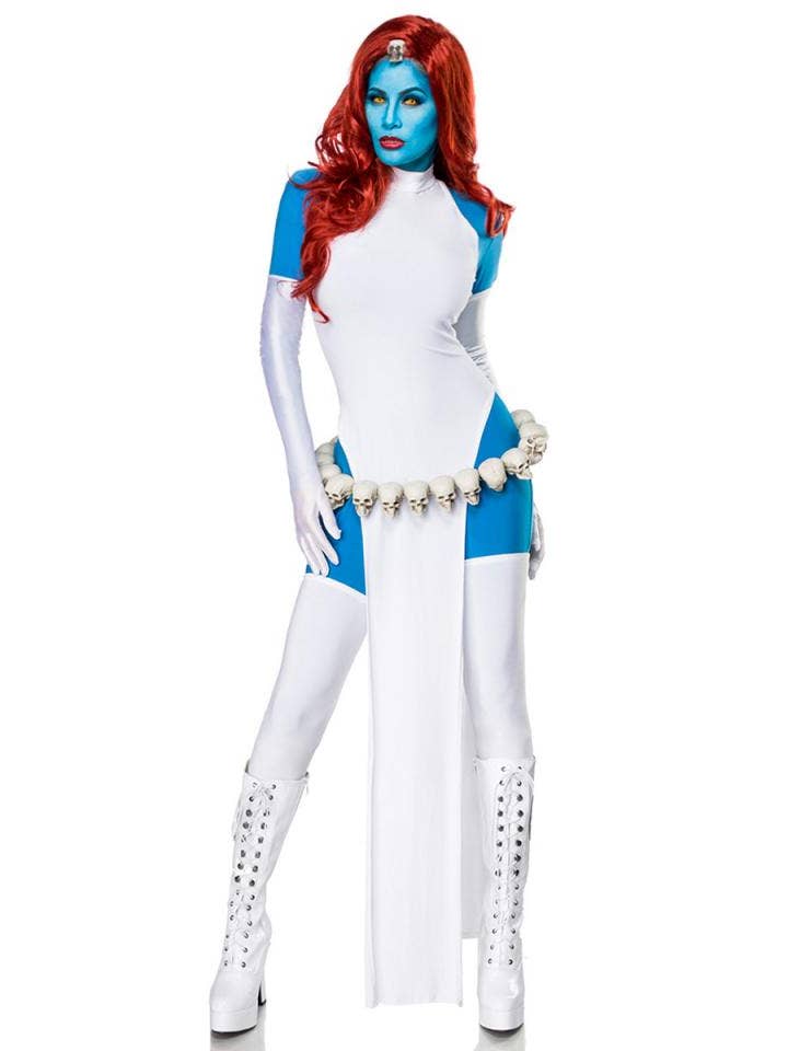 White blue Mystical Fighter Women's Cosplay Costume for wholesale on Faire