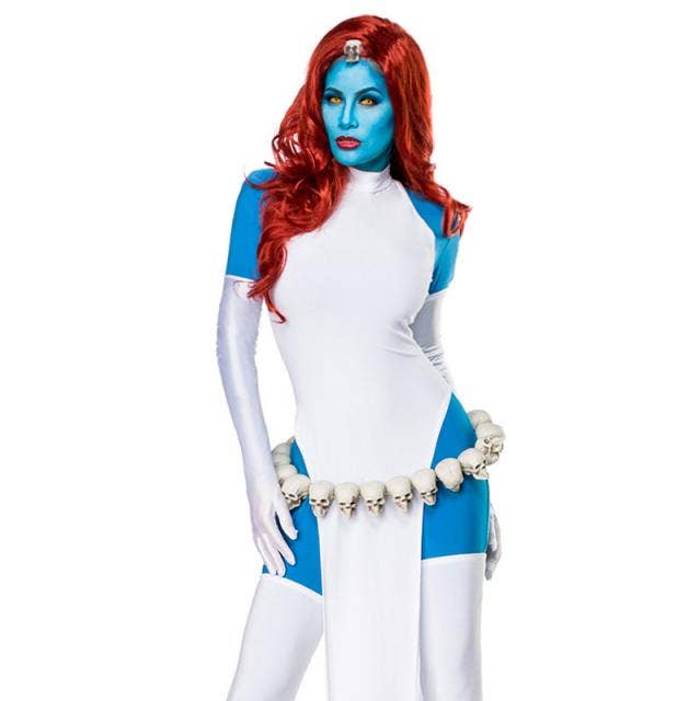 White blue Mystical Fighter Women's Cosplay Costume for wholesale on Faire0