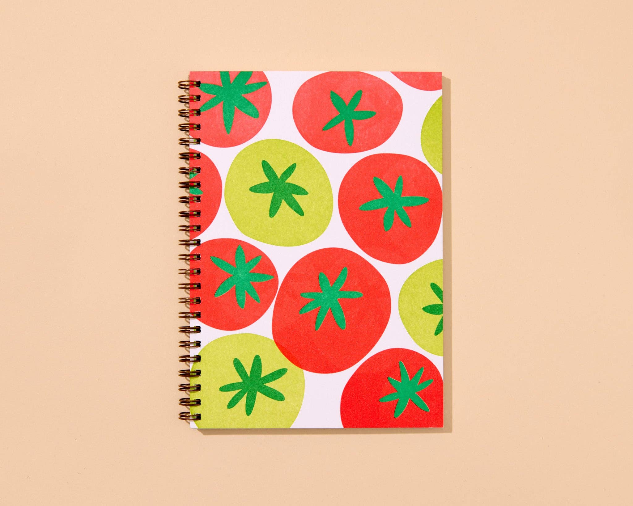 And Here We Are - Wholesale Notebook - Tomato Letterpress A5 Spiral Notebook - Made in USA - Foodie, Fruit, Vegetable, Garden, Cooking, Recipe Journal - Summer, Back to School, Dinner Party, Housewarming Gift - Stocking stuffer, Holiday, Gift Guide2