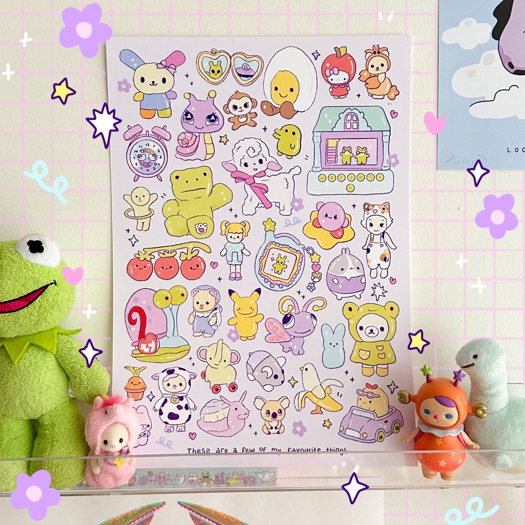 Sun Puff Studios - Wholesale Art Print - My Favourite Things Print0