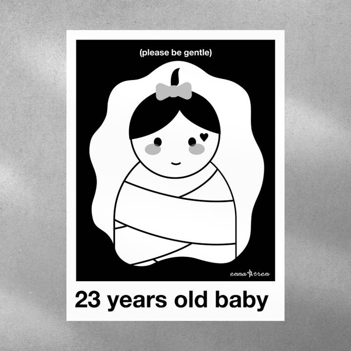 Old Baby Poster - Customizable for wholesale by Emma Trem