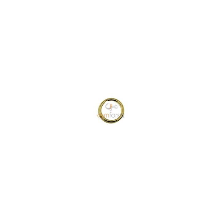 18kt Yellow gold split ring 7mm for wholesale by COM FORSA SL