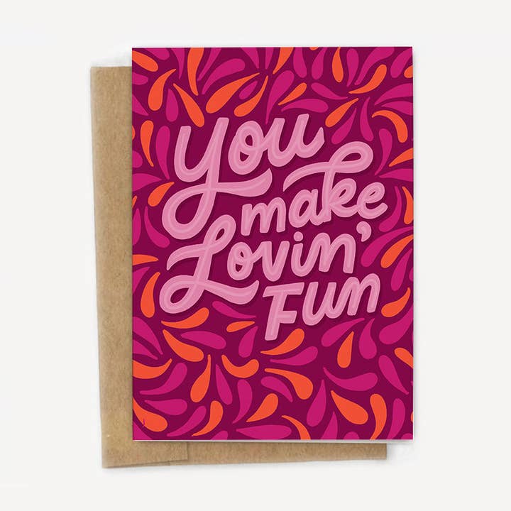 Haces que amar sea divertido tarjeta para venta al por mayor de A Fink & Ink