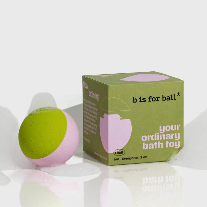 Your (Un)Ordinary Bath Toy b is for ball® -Strawberry Matcha for wholesale by Biggest Little
