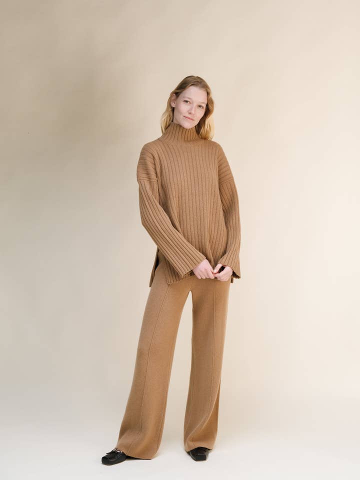 Lèmme - Wholesale Pants - Women's - Cashmere Mix Solid Trousers84