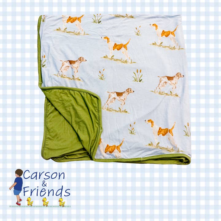 Manta de Dupla Camada de Viscose de Bambu com Cães de Caça por atacado de Carson & Friends