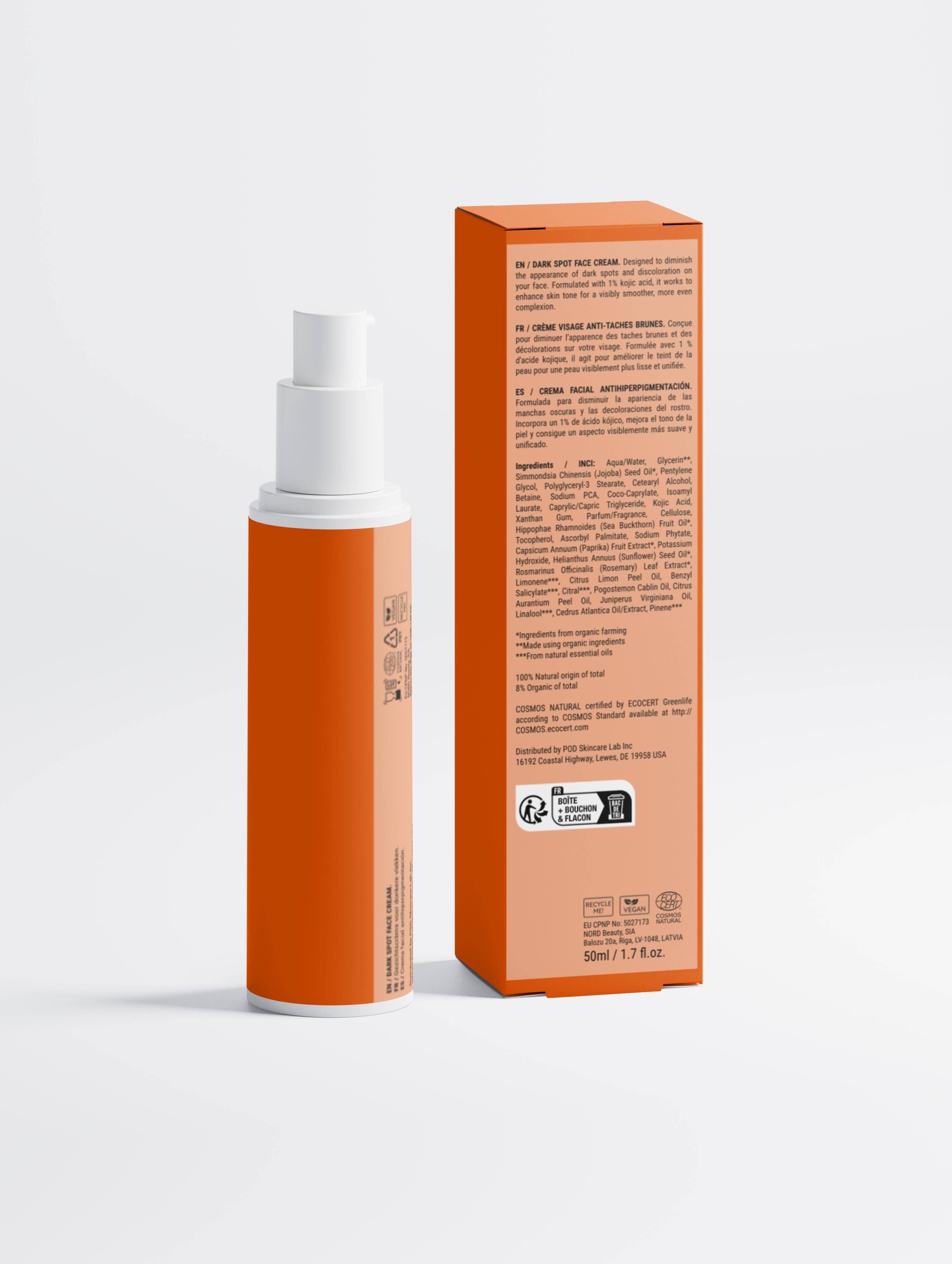 Vivalui – Großhandel Gesichts-Feuchtigkeitscreme – Gesichtscreme gegen dunkle Flecken mit Kojinsäure2