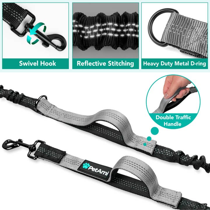 PetAmi - Wholesale Pet Leash - Dog - Padded Hands Free Dog Leash Belt12