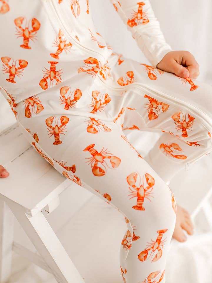 🌊 Dale-Maine Coastal Crustacean Zippy Romper for wholesale by Bailey Baby Co.