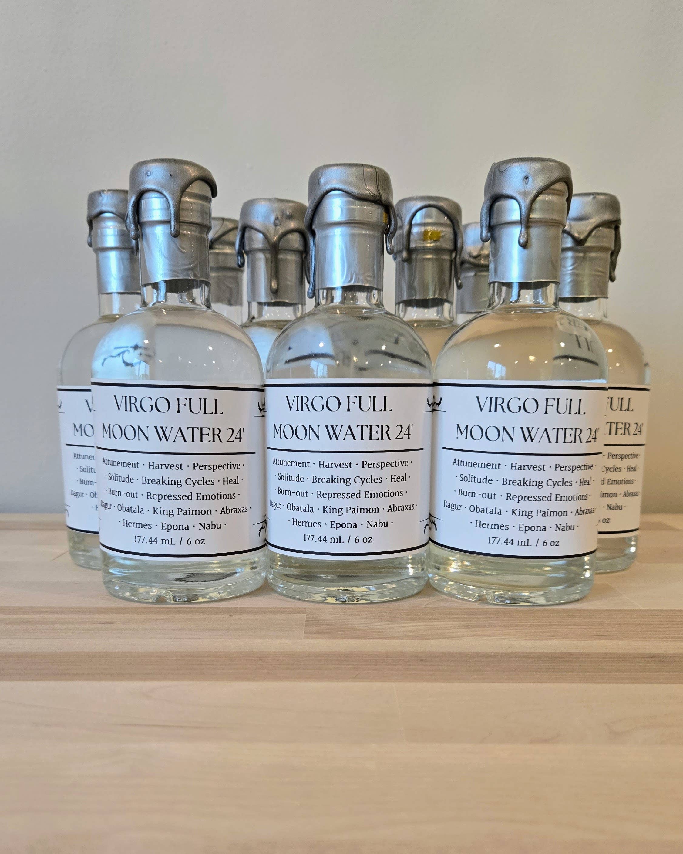 Ethereal Elegance Aromatics - Wholesale Meditation Supplies - Virgo Full Moon Water 2024: Sacred Precision