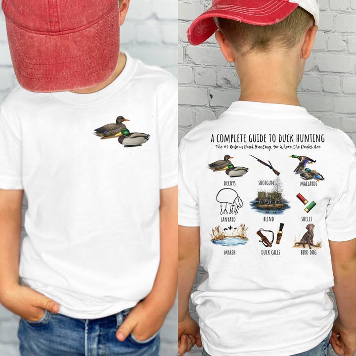 Complete Guide to Duck Hunting Kids Tee for wholesale by MidWest Tees