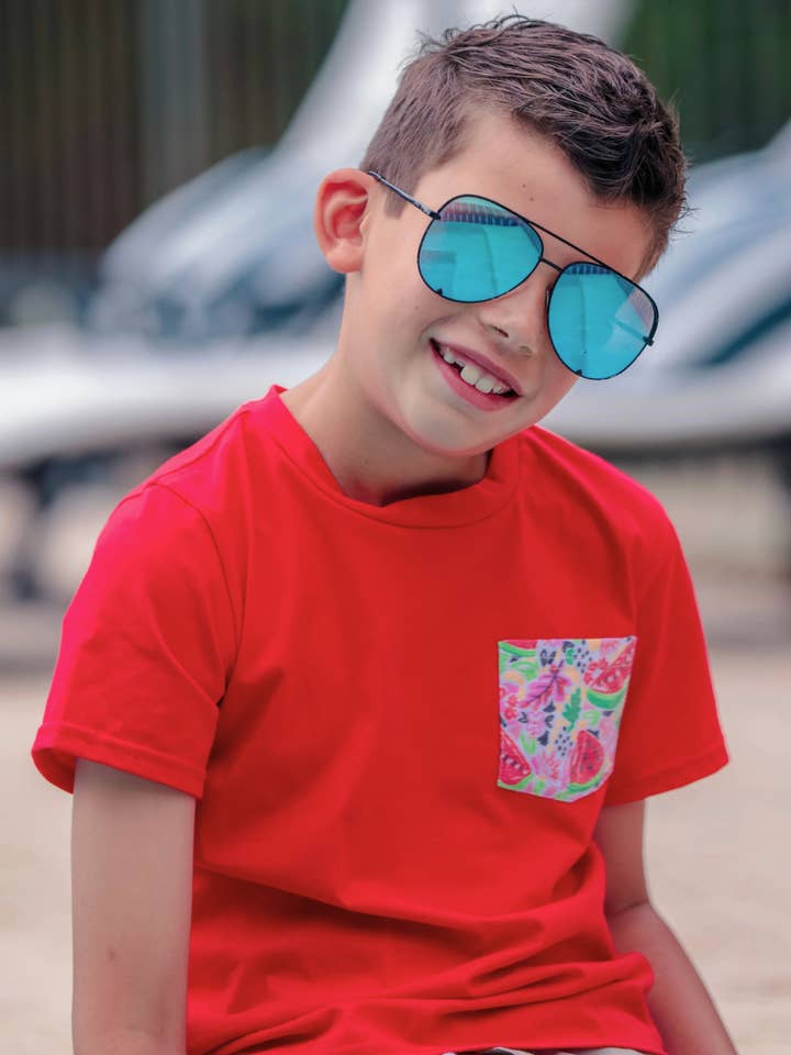 Kids In The Summertime Pocket T-Shirt for wholesale by Jess Lea