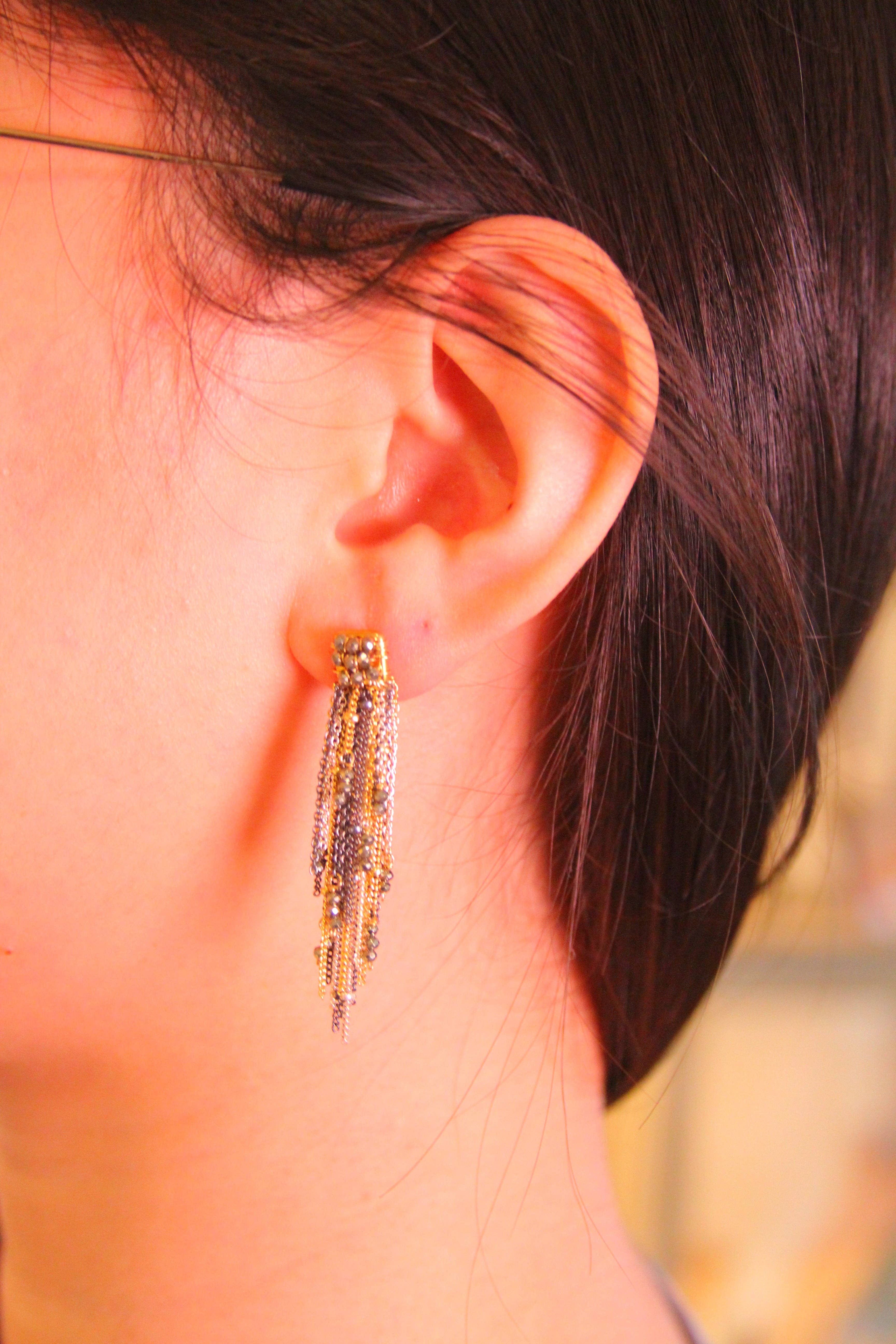 Mabel Chong - Wholesale Tassel Earrings - Domino With Tassels2