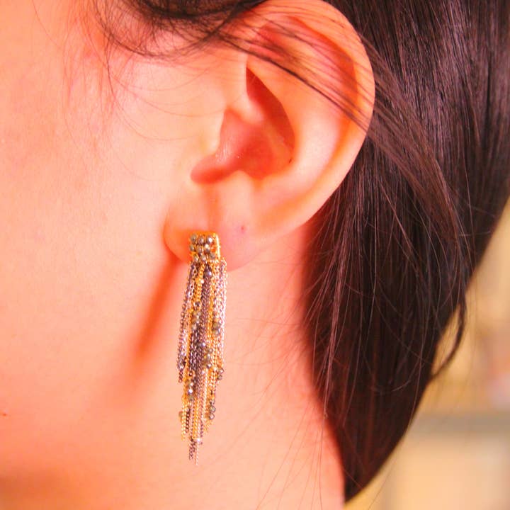 Mabel Chong - Wholesale Tassel Earrings - Domino With Tassels2
