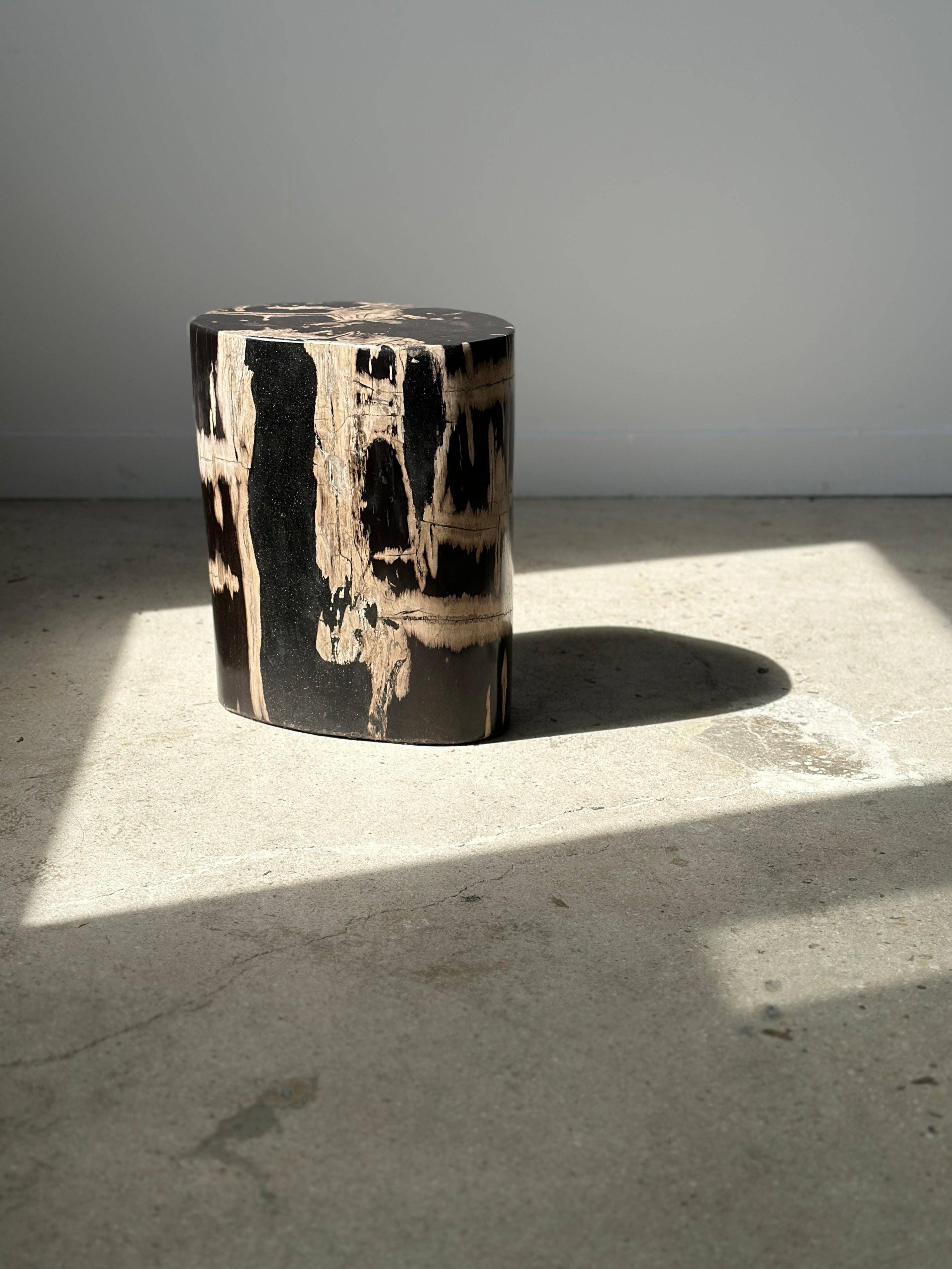 Office Objets - Vente Tables d'appoint - Table d'appoint en bois pétrifié0