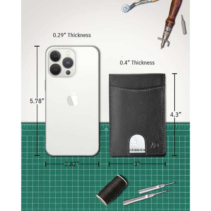 Access Denied Accessories - Wholesale Wallet - Men's - Real Leather Wallets For Men Money Clip Bifold Wallet RFID27