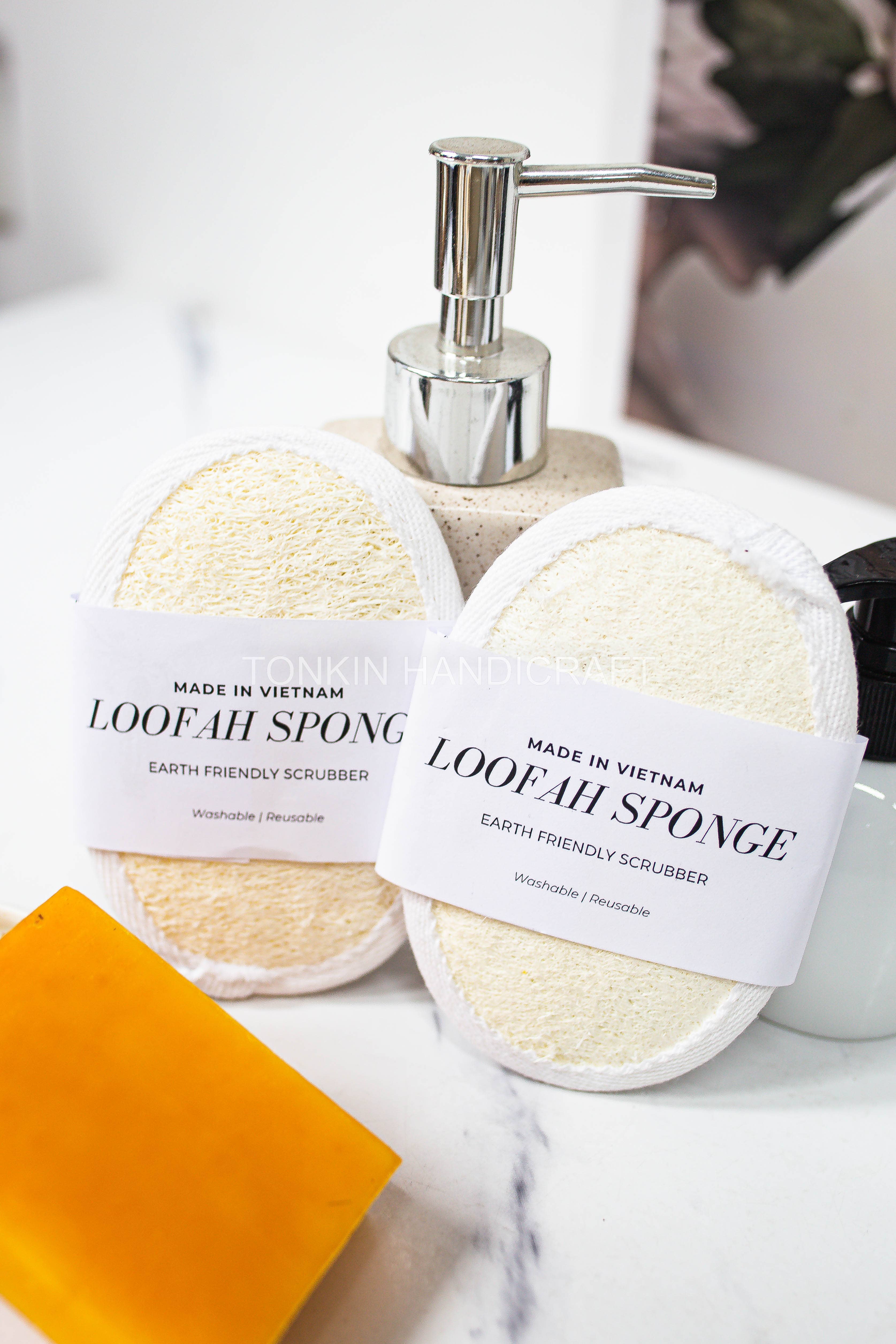 Tonkin Handicraft - Wholesale Loofah - Organic Loofah Exfoliating Pads1