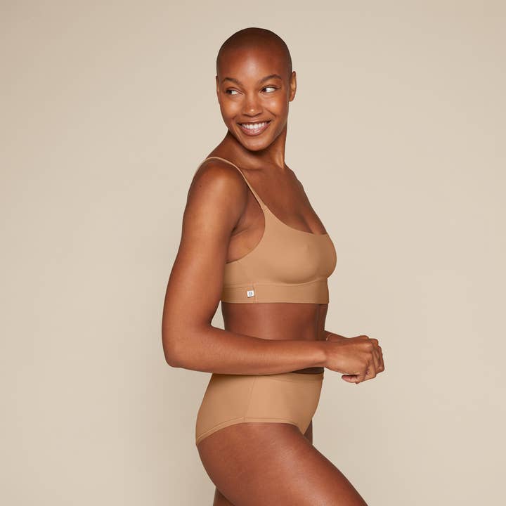 Bliss Scoop Bralette - Tan for wholesale by Harper Wilde