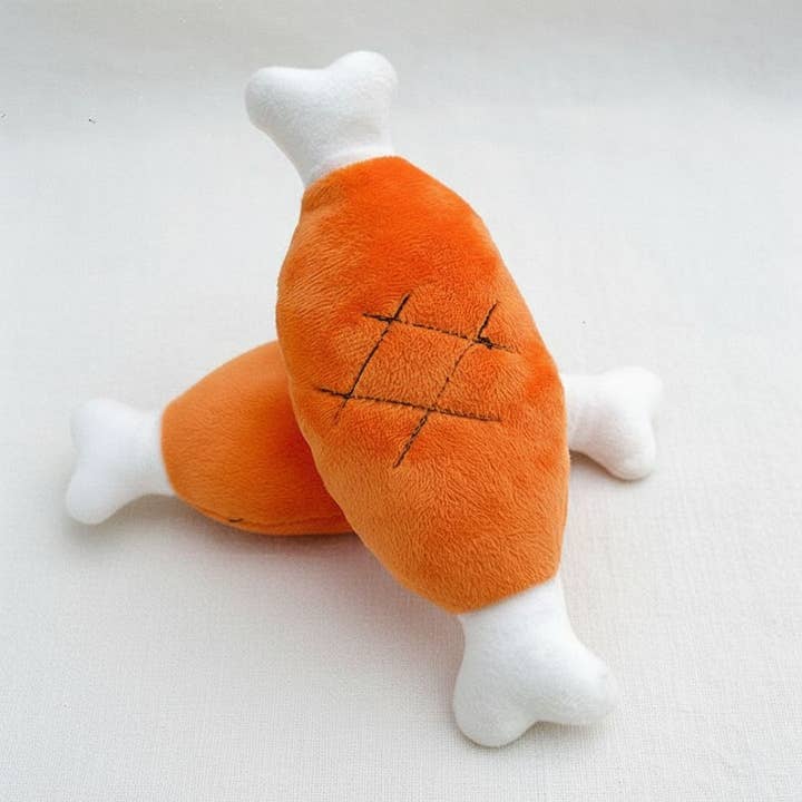 kapeit - Wholesale Pet Toy - Cat/Dog - Squeaky Plush Chicken Leg Dog Toy