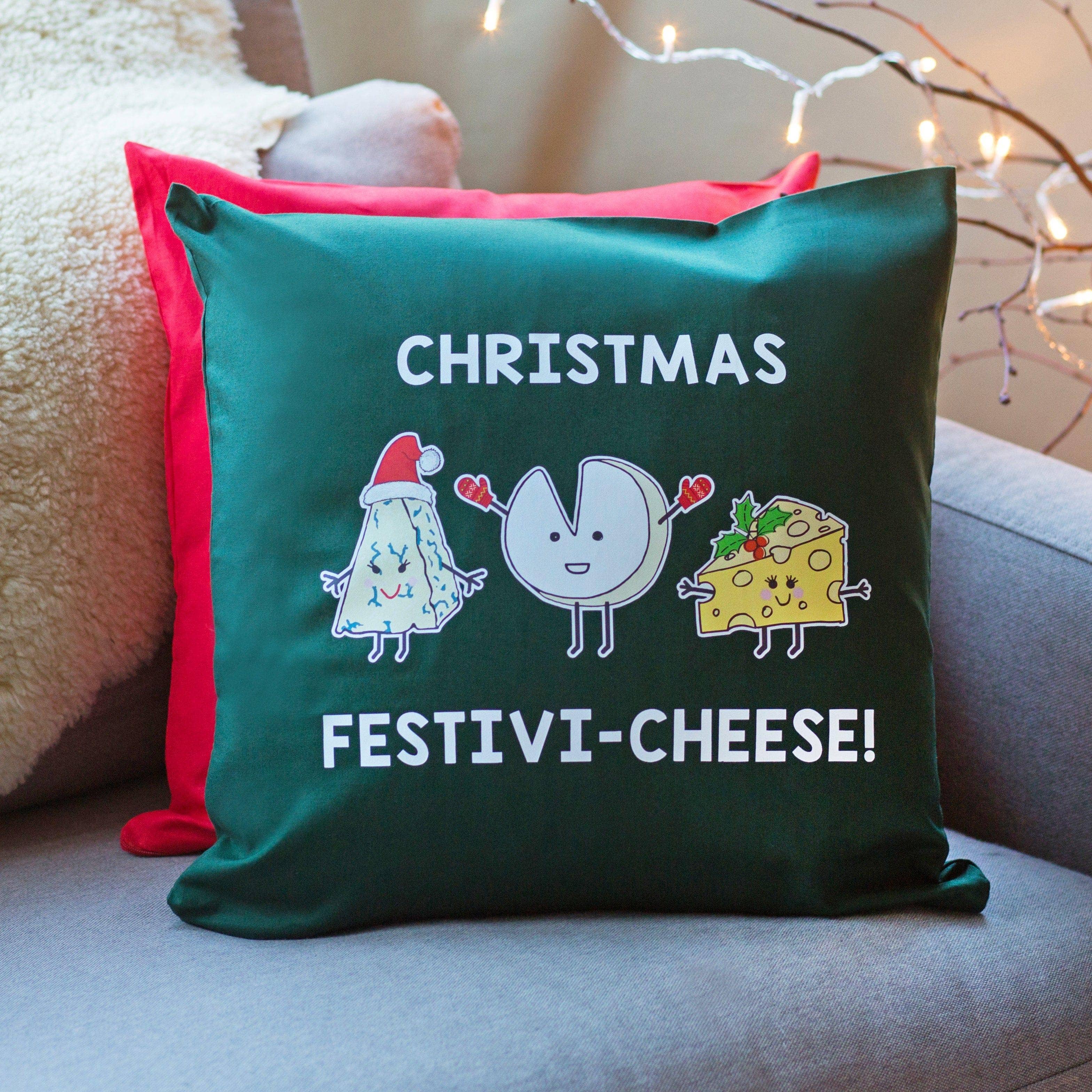 Of Life & Lemons - Wholesale Throw/Decorative Pillow - Funny Cheese Christmas Cushion0