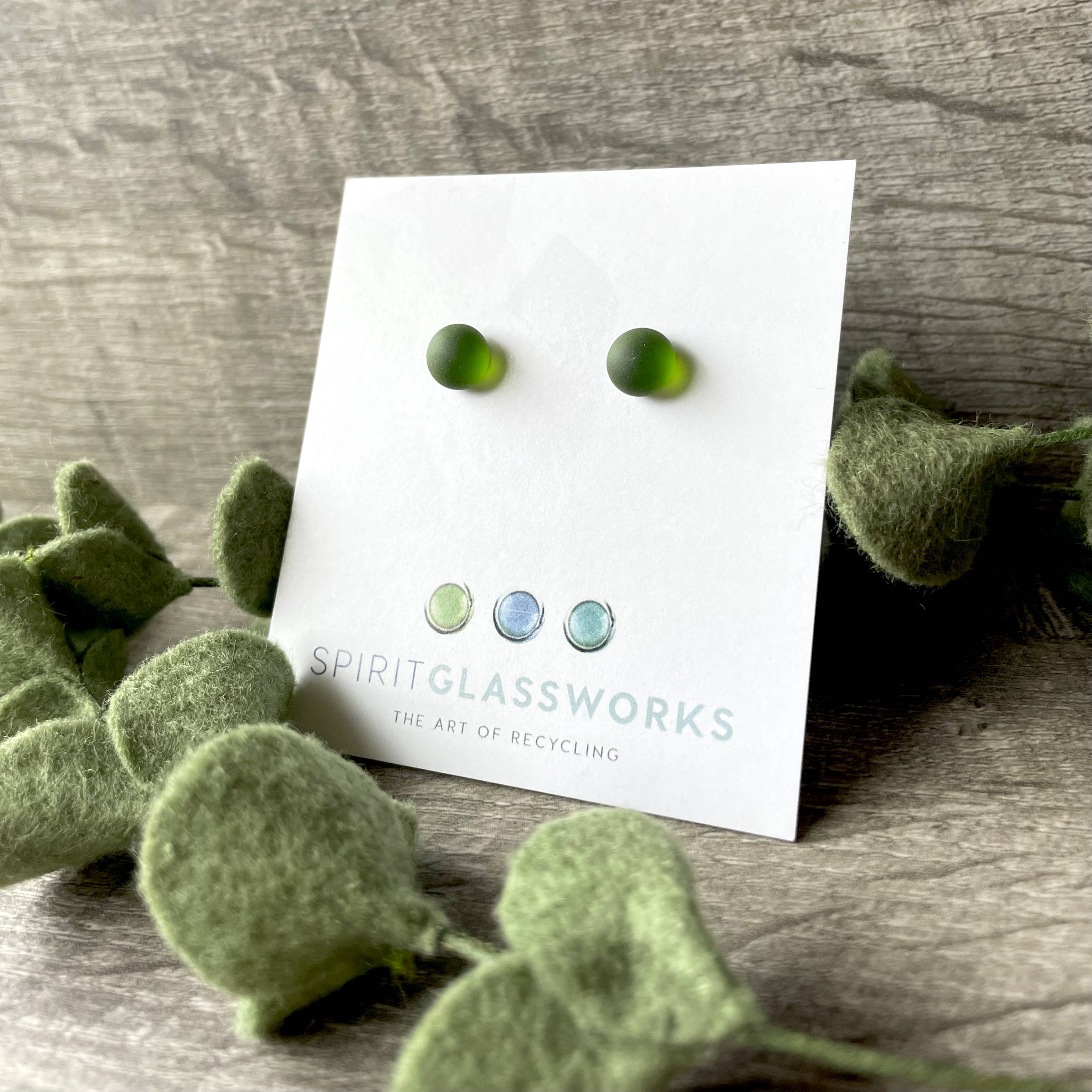 Spirit Glassworks - Wholesale Stud/Post Earrings - Recycled Glass Stud Earring4
