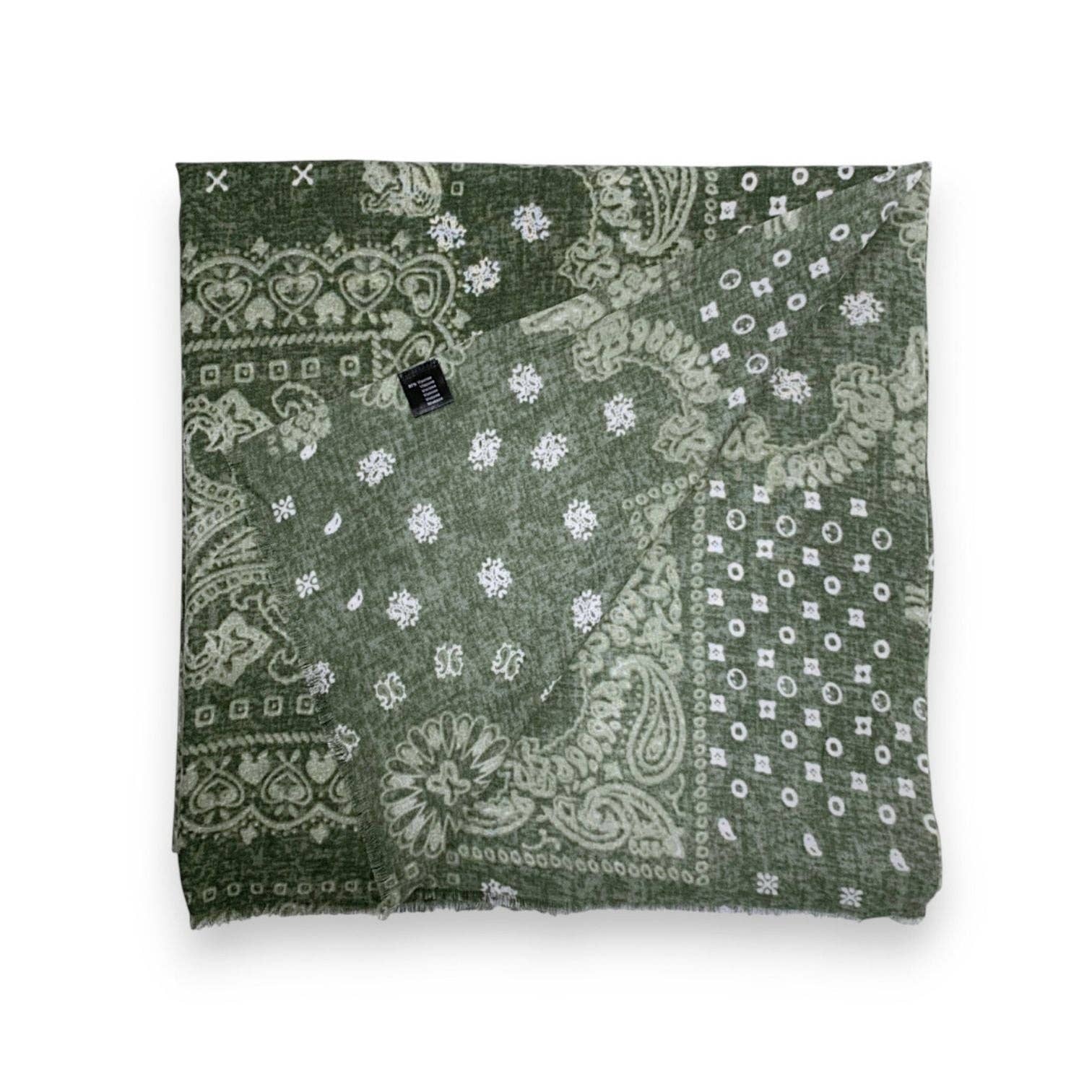 Lili Scarves (US Duty Free) – wholesale Scarf – Women's – Bandana Print Wool Blend Scarf12