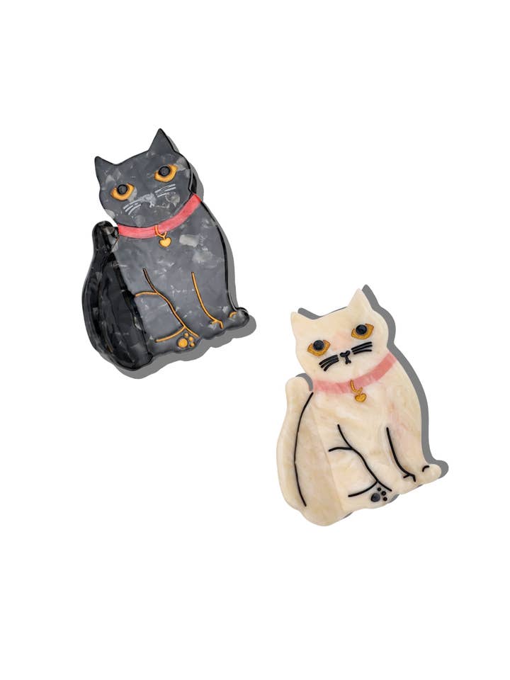 Hand-painted Kawaii Cat Claw Hair Clip for wholesale by Solar Eclipse