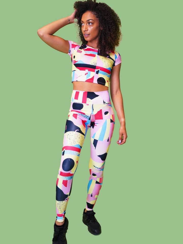 Leggings de Cinto Rápido Barcelona por atacado de Gazzybygazzo