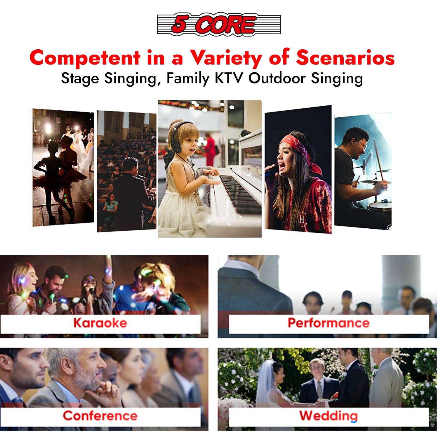 K Cube Inc - Wholesale Stool - Dynamic Podcast Microphone Bundle XLR Mic w Desk Stand Cable5