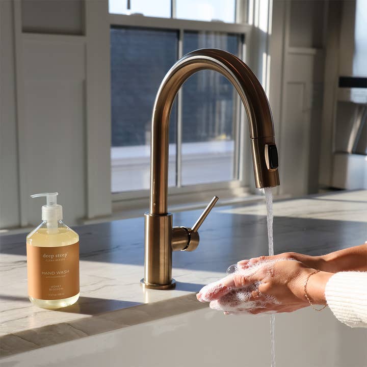 Deep Steep Clean Beauty - Wholesale Hand Soap/Wash - Argan Oil Liquid Hand Wash - Honey Blossom 17.6oz2