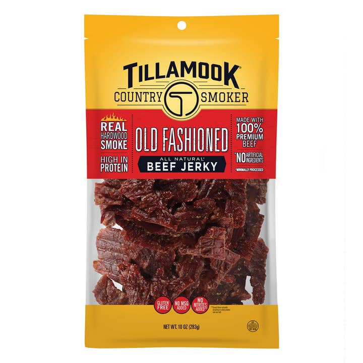 Tillamook Country Smoker - Vente Viande séchée - Véritable bois franc fumé vieux boeuf saccagé