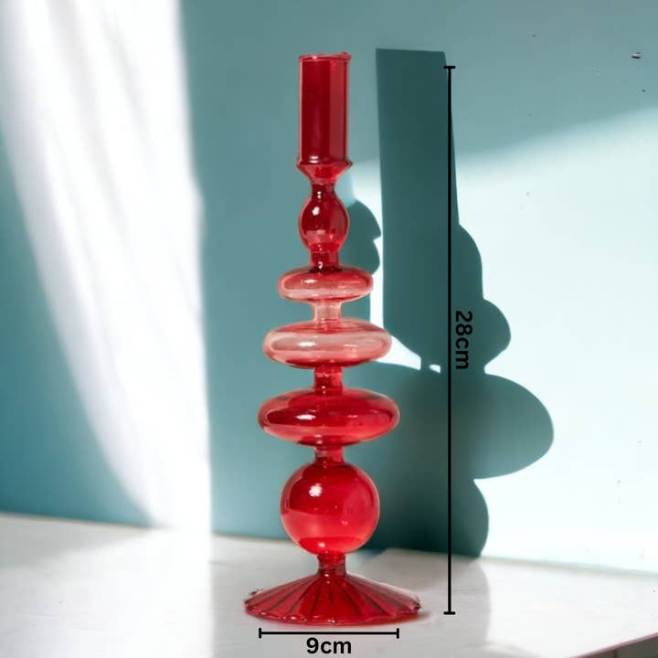 IVORE.GROUP - Wholesale Candle Holder - Retro Glass Classic Craft Candlesticks Holders