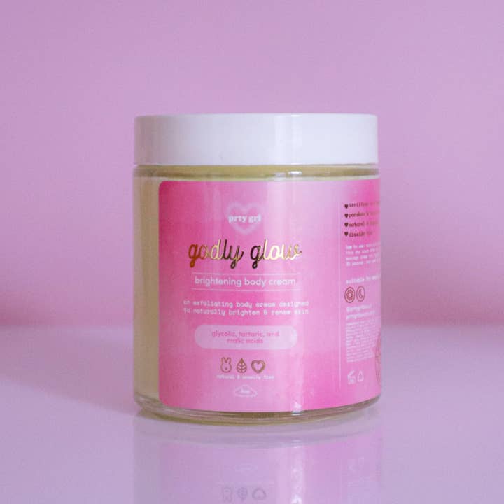godly glow brightening aha cream for wholesale by prty grl beauty