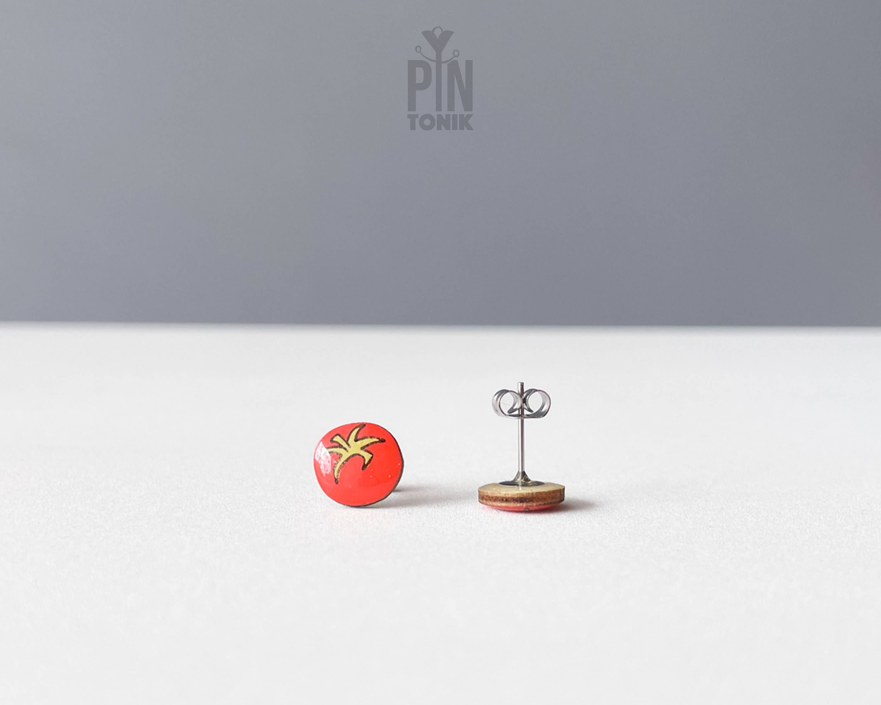 PinTonik – wholesale Solitärörhängen – Tomatörhängen - Funky fruktörhängen - Roliga presenter2