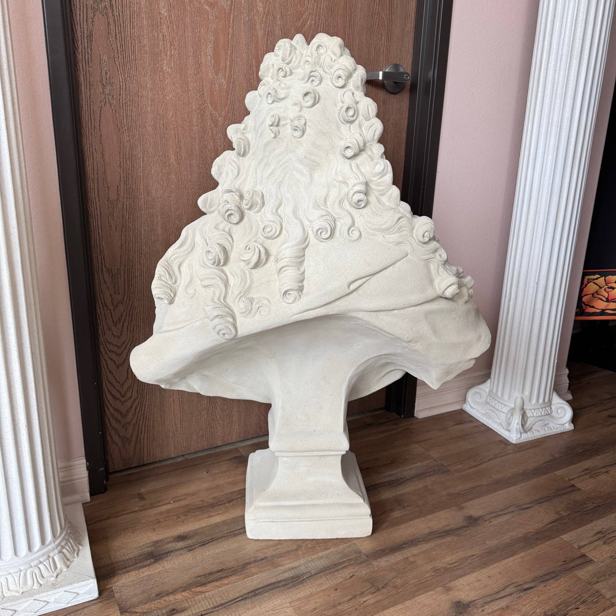 LM Treasures - Wholesale Sculpture - Louis XIV Stone Bust Life Size Statue4