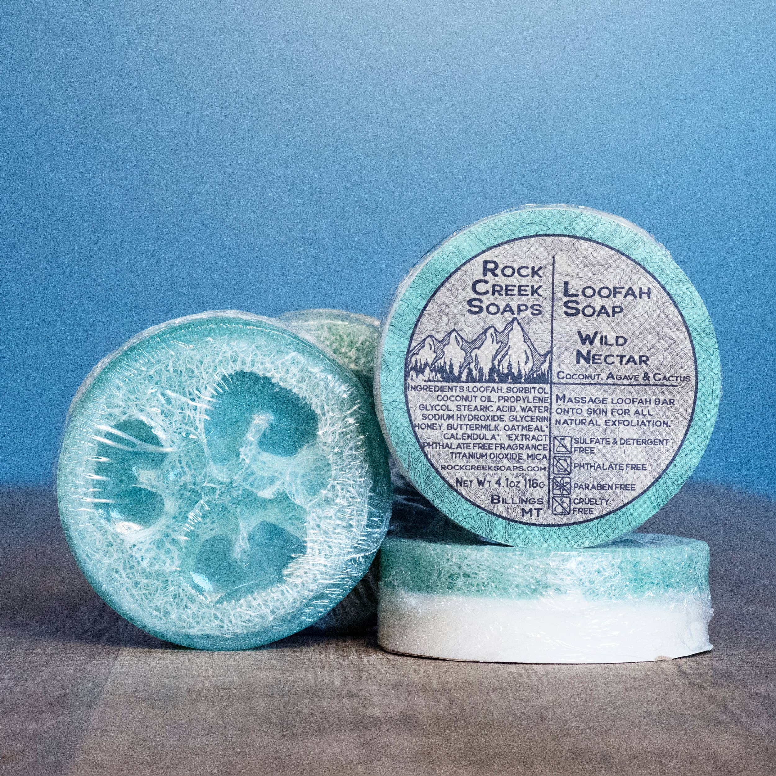 Rock Creek Soaps - Wholesale Loofah - Wild Nectar Loofah Soap | Coconut, Vanilla & Citrus5