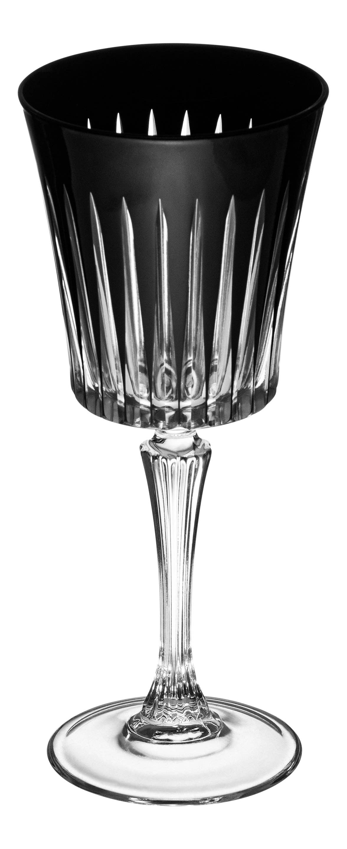 Barski - Wholesale Wine Glass - Onyx White Wine Glass Black, 7.5 oz. Set of 67