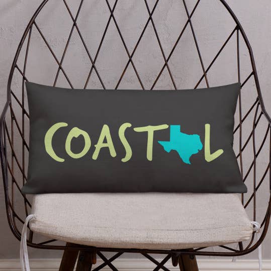 Coussin décoratif de plage Coastal Texas™ pour la vente par Coastal & Midwest State of Mind
