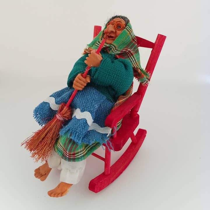 Kitchen Witch Doll Irma green for wholesale by Marketplace24